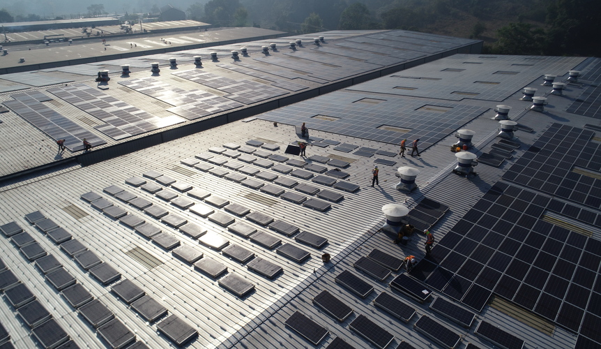 Instalación de Planta Fotovoltaica sobre techo en Parque Industrial AIP